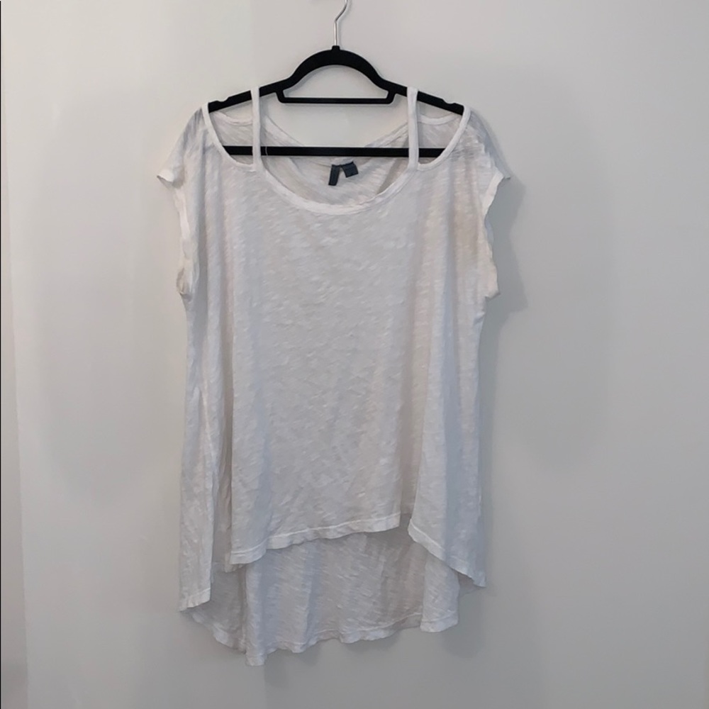 White Anthropologie top